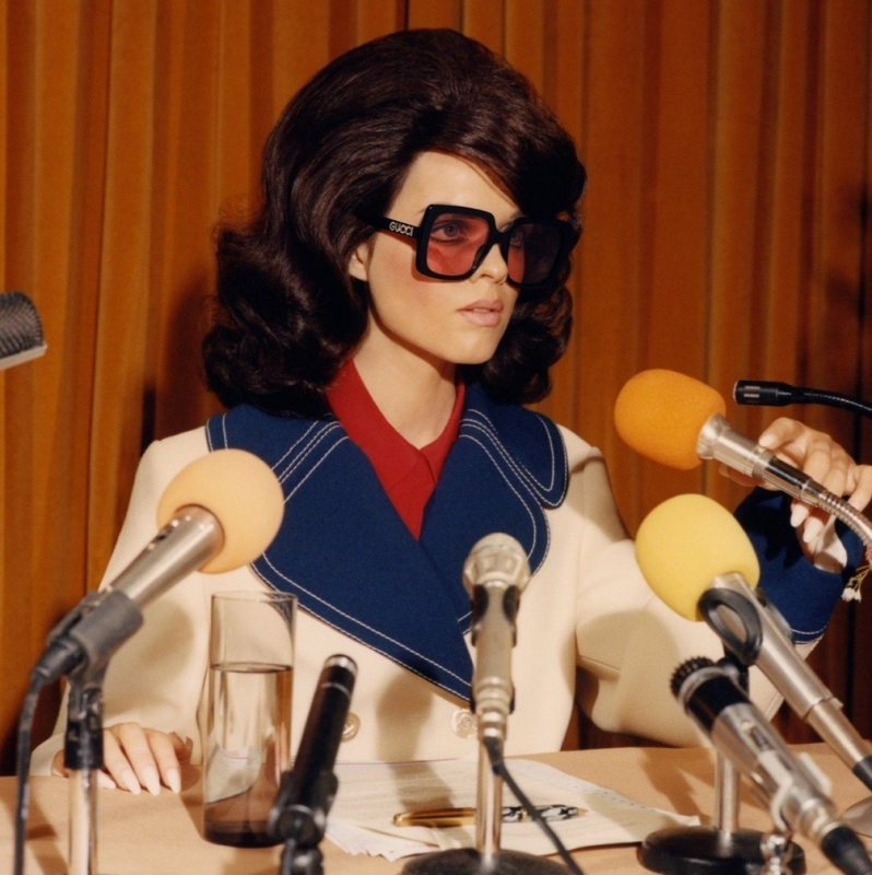 Пресс-конференция Gucci в стиле Голливуда 70-80-х